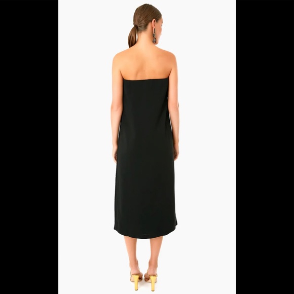 Tuckernuck Strapless Noir Crepe Marin Dress - Picture 3 of 13